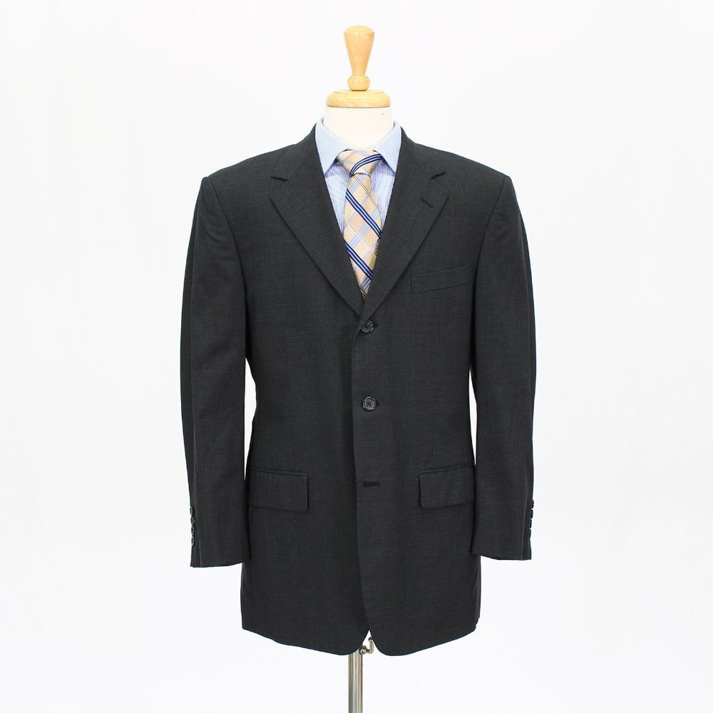 Brooks Brothers 41R Gray Wool 3-Button Sport Coat Blazer Jacket O655